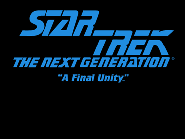 Star Trek: The Next Generation: A Final Unity - Screenshot - Game Title Image