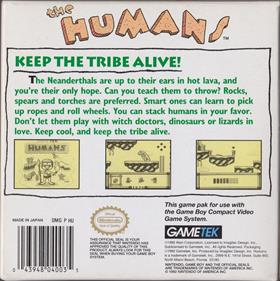 The Humans - Box - Back Image