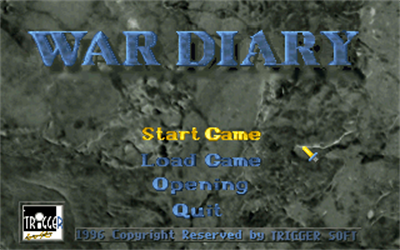 War Diary - Screenshot - Game Title Image