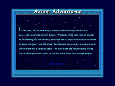 Axium Adventures - Screenshot - Game Title Image