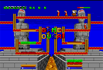 Burger Man - Screenshot - Game Over Image
