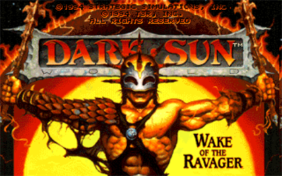 Dark Sun: Wake of the Ravager - Screenshot - Game Title Image