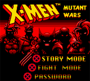 X-Men: Mutant Wars - Screenshot - Game Title Image
