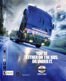 Madden NFL 2003 - Advertisement Flyer - Front Image