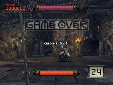 Mazan: Flash of the Blade - Screenshot - Game Over Image