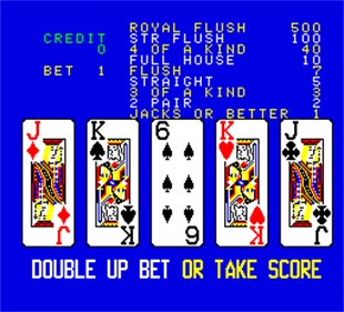 Amstar Draw Poker - Screenshot - Gameplay Image
