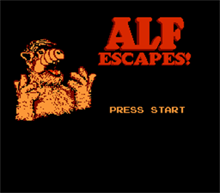 Alf Escapes - Screenshot - Game Title Image