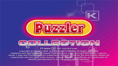 Puzzler Collection - Screenshot - Game Title Image