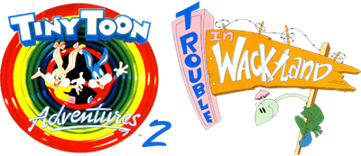 Tiny Toon Adventures 2: Trouble in Wackyland - Clear Logo Image