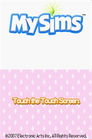 MySims - Screenshot - Game Title Image