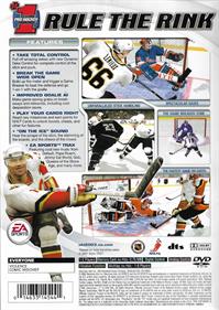 NHL 2003 - Box - Back Image