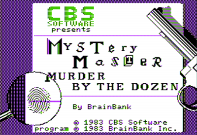 Mystery Master: Murder by the Dozen - Screenshot - Game Title Image
