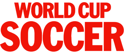 World Cup Soccer (Macmillan Software) - Clear Logo Image