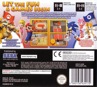 Mario & Sonic at the Olympic Games - Box - Back Image