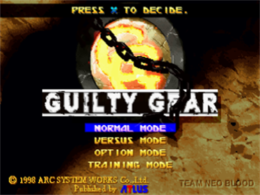 Guilty Gear - Screenshot - Game Title Image