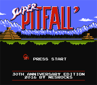 Super Pitfall: 30th Anniversary Edition - Screenshot - Game Title Image