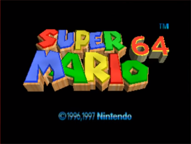 Super Mario 64 Shindou Pak Taio Version - Screenshot - Game Title Image