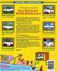 Richard Scarry's Best Electronic Word Book Ever! - Box - Back Image