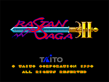 Rastan Saga II - Screenshot - Game Title Image