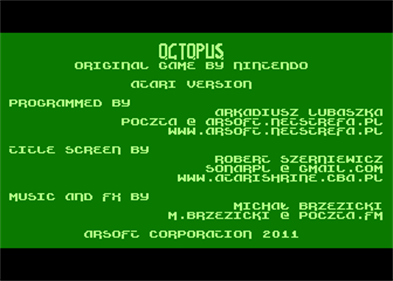 Octopus - Screenshot - Game Title Image