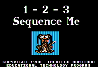 1 - 2 - 3 Sequence Me - Screenshot - Game Title Image