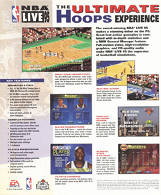 NBA Live 95 - Box - Back Image