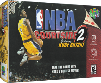 NBA Courtside 2 featuring Kobe Bryant - Box - 3D Image