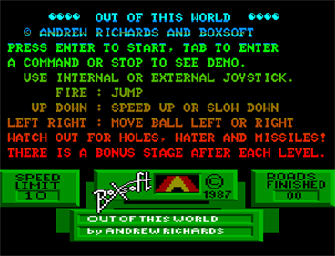 Out of This World - Screenshot - Game Title Image