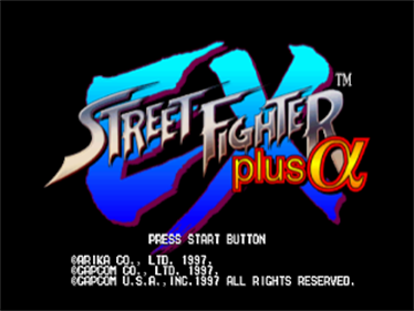 Street Fighter EX Plus Alpha - Screenshot - Game Title Image