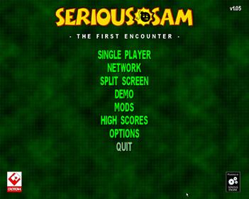 Serious Sam: The First Encounter - Screenshot - Game Title Image
