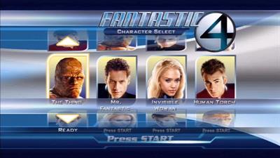 Fantastic Four: Rise of the Silver Surfer - Screenshot - Game Select Image