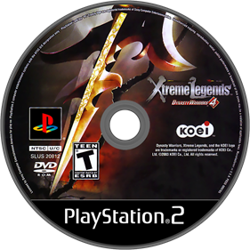 Dynasty Warriors 4: Xtreme Legends - Disc Image