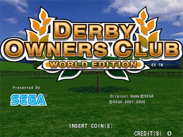Derby Owners Club: World Edition EX - Screenshot - Game Title Image