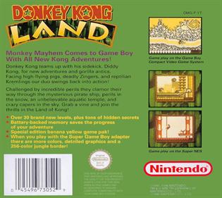 Donkey Kong Land - Box - Back - Reconstructed