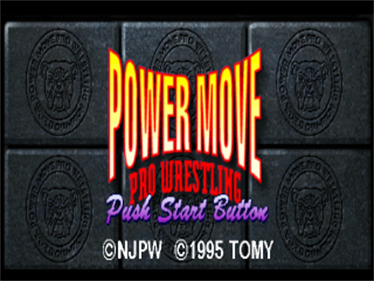 Power Move Pro Wrestling - Screenshot - Game Title Image