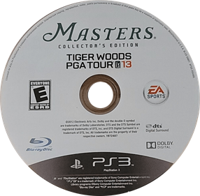 Tiger Woods PGA Tour 13: Masters Collector's Edition - Disc Image