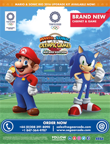 Mario & Sonic at the Olympic Games Tokyo 2020 Arcade Edition - Advertisement Flyer - Front Image