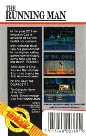 The Running Man - Box - Back Image