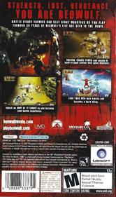 Beowulf: The Game - Box - Back Image