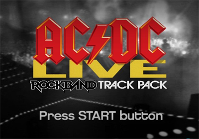 AC/DC Live: Rock Band Track Pack - Screenshot - Game Title Image