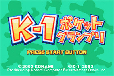 K-1 Pocket Grand Prix - Screenshot - Game Title Image