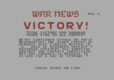 Tank Attack - Screenshot - Game Over Image
