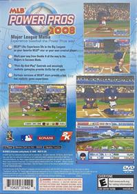MLB Power Pros 2008 - Box - Back Image