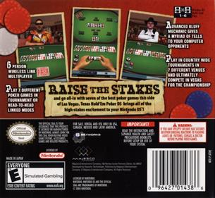 Texas Hold 'Em Poker DS - Box - Back Image