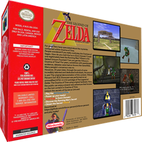 The Legend of Zelda: Ocarina of Time with Triforce% Quest - Box - 3D Image