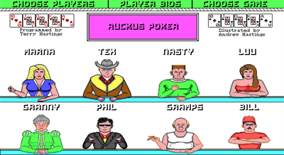 Ruckus Poker - Screenshot - Game Title Image