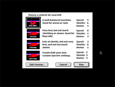 Spectre - Screenshot - Game Select Image