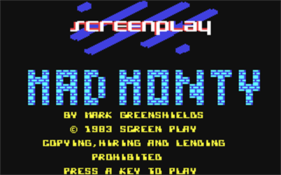 Mad Monty - Screenshot - Game Title Image