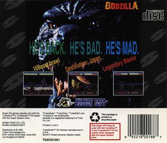 Godzilla - Box - Back Image