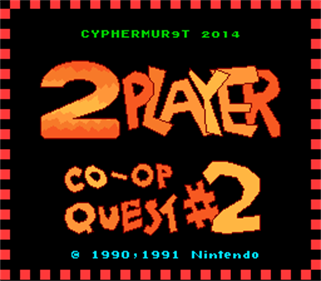 Super Mario World: 2 Player Co-Op Quest 2 - Screenshot - Game Title Image